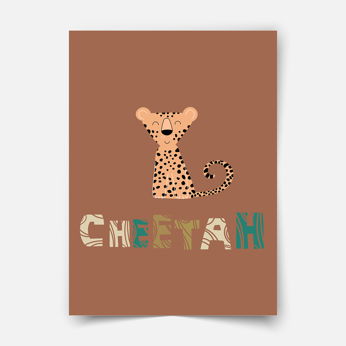 Safari-Tiere - Gepard - Poster