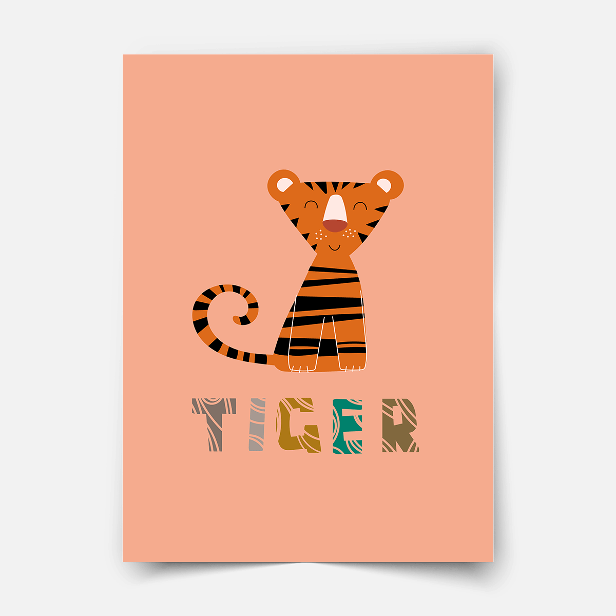 Safari-Tiere - Tiger - Poster