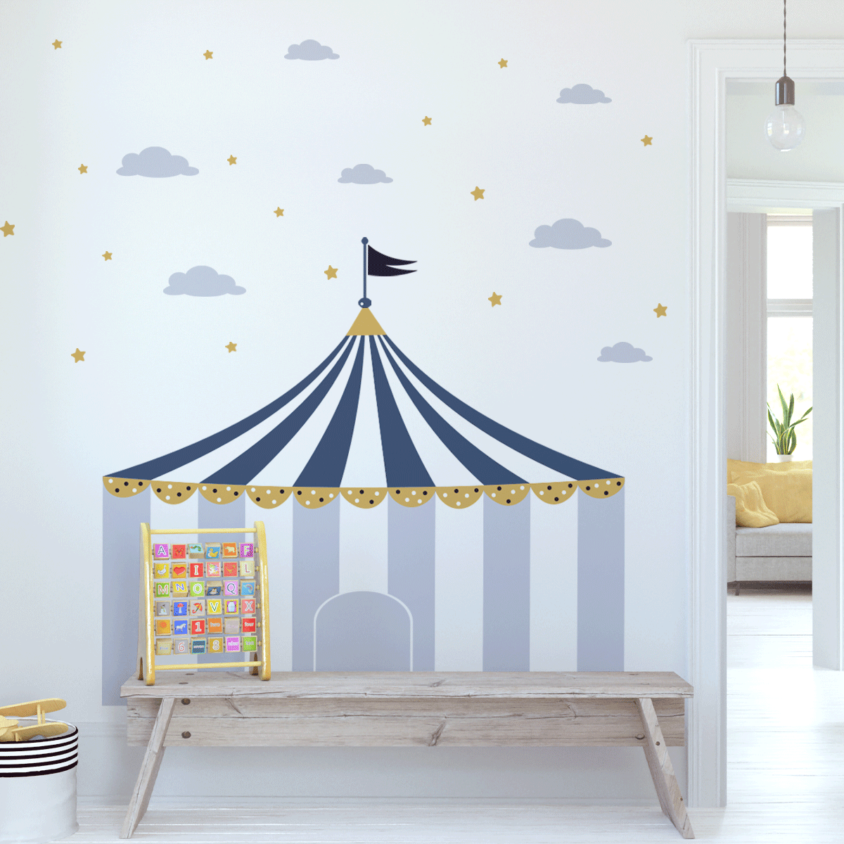 circus wall stickers, circus wall decal