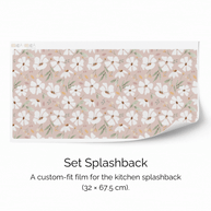 Sticker set for IKEA DUKTIG play kitchen - Springtime flowers (vintage rose)