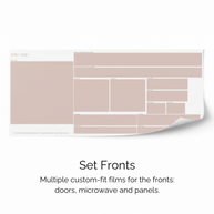 Sticker set for IKEA DUKTIG play kitchen - Springtime flowers (vintage rose)
