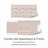 Sticker set for IKEA DUKTIG play kitchen - Springtime flowers (vintage rose)