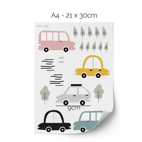 Car wall stickers - City fun