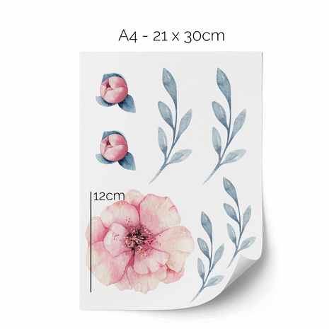 Flower wall stickers - Watercolour roses