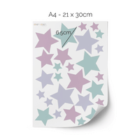 Stars wall stickers - Pastel