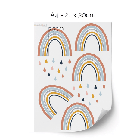 Rainbow wall stickers - Nordic rainbows