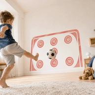 Football wall sticker - Goal (red)