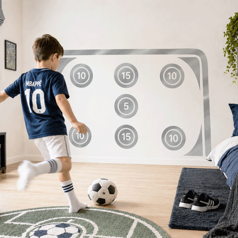 Football wall sticker - Goal (grey)