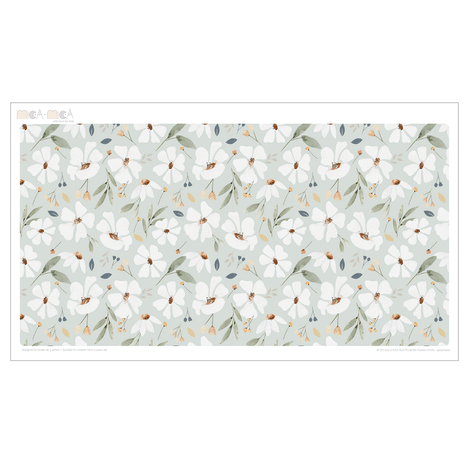 Klebefolie für IKEA DUKTIG Kinderküche - Frühlingsblumen (Minze)