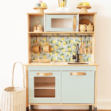 Sticker set for IKEA DUKTIG play kitchen - Lemons with bees (mint)