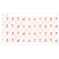 Klebefolie für IKEA DUKTIG Kinderküche - Entzückende Cupcakes (Rosenholz)