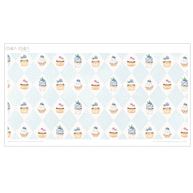 Sticker set for IKEA DUKTIG play kitchen - Delightful cupcakes (blue)