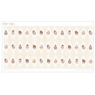 Klebefolie für IKEA DUKTIG Kinderküche - Entzückende Cupcakes (Toffee-Cream)