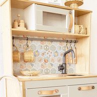 Sticker set for IKEA DUKTIG play kitchen - Fruity tiles (sand)