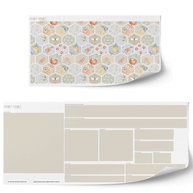 Sticker set for IKEA DUKTIG play kitchen - Fruity tiles (sand)