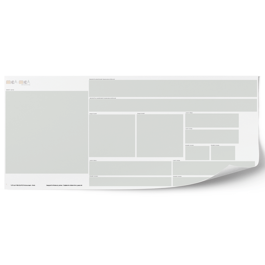 Klebefolie für IKEA DUKTIG Kinderküche - Sonntags-Eis