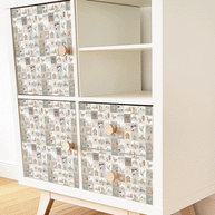 Möbelfolie für IKEA KALLAX - Fröhlicher Bauernhof (naturtöne)