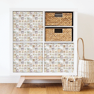 Möbelfolie für IKEA KALLAX - Fröhlicher Bauernhof (pastell)