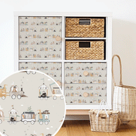 IKEA KALLAX furniture wrap - Cute animal train