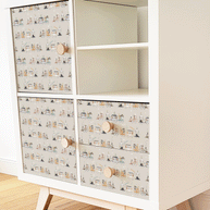 IKEA KALLAX furniture wrap - Cute animal train