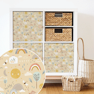 Möbelfolie für IKEA KALLAX - Happy Sunshine (creme)