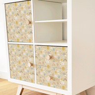 Möbelfolie für IKEA KALLAX - Happy Sunshine (creme)