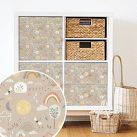 IKEA KALLAX furniture wrap - Happy Sunshine (tapioca)