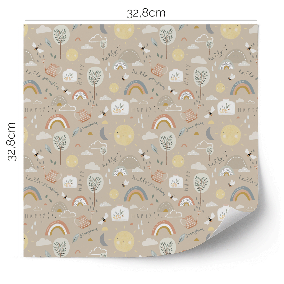 IKEA KALLAX furniture wrap - Happy Sunshine (tapioca)