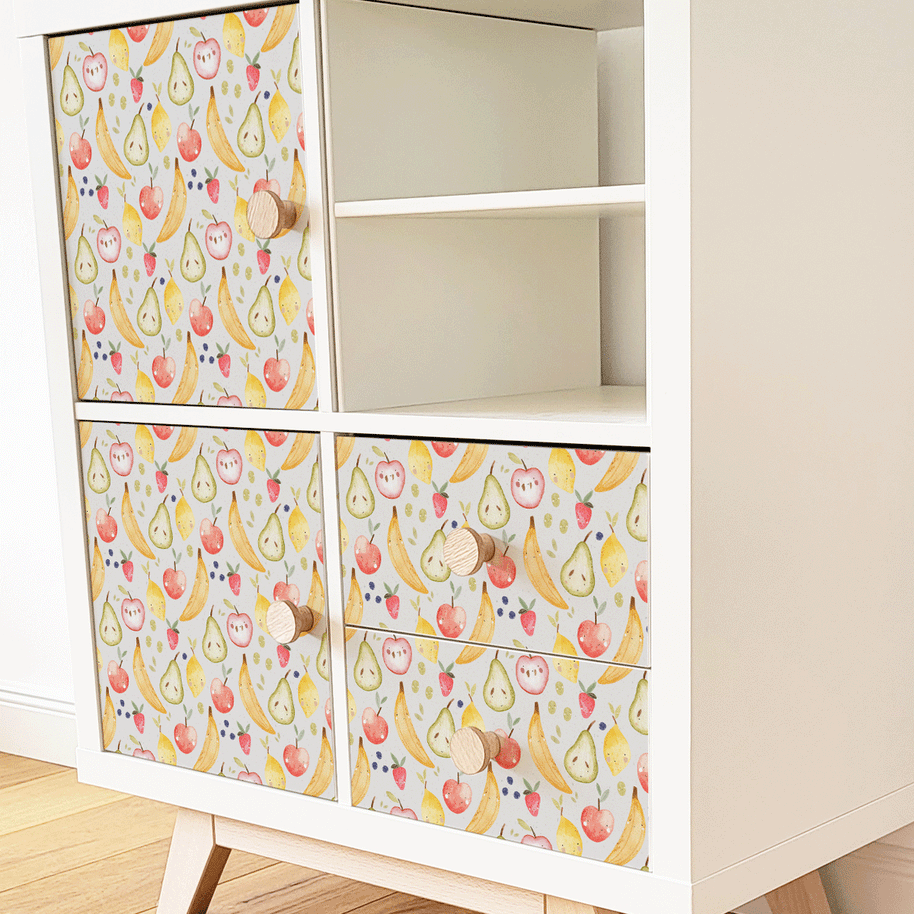 Möbelfolie für IKEA KALLAX - Süßer Früchtemix