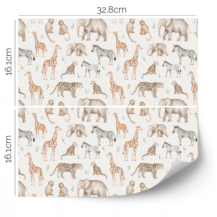 Möbelfolie für IKEA KALLAX - Dschungel Safari 