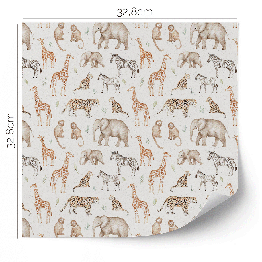 Möbelfolie für IKEA KALLAX - Dschungel Safari 