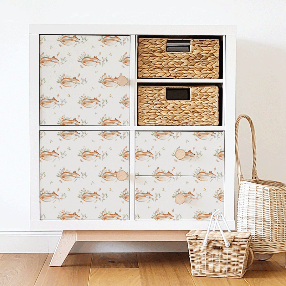 IKEA KALLAX furniture wrap - Sleepy Fox