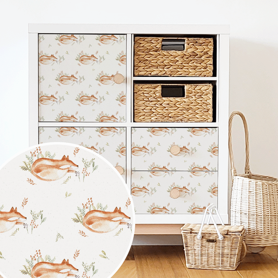 IKEA KALLAX furniture wrap - Sleepy Fox