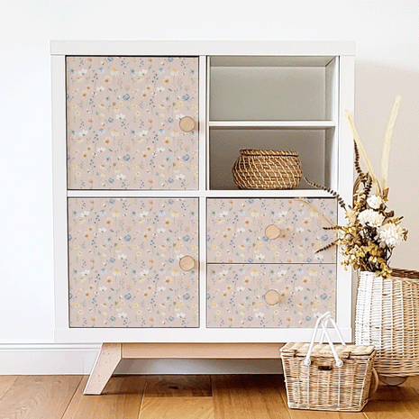 IKEA KALLAX furniture wrap - Wild Flowers (cotton)