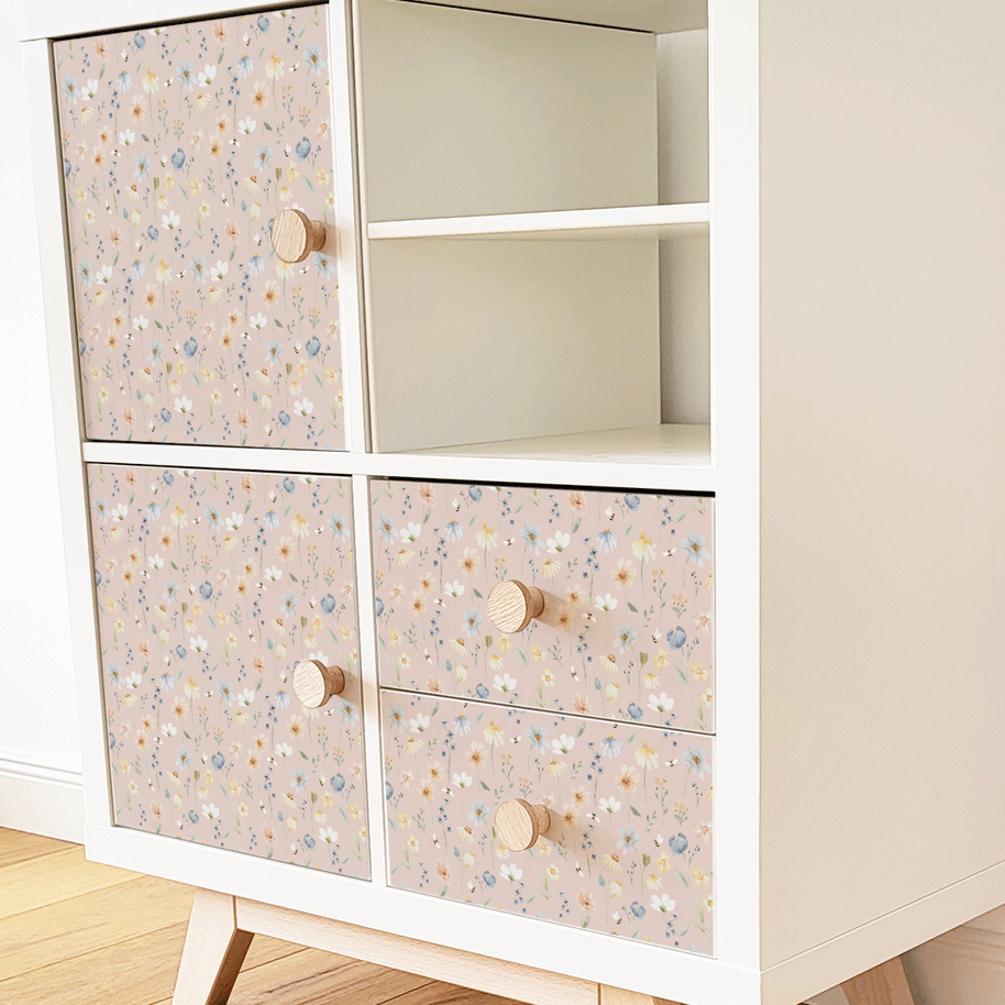 IKEA KALLAX furniture wrap - Wild Flowers cotton
