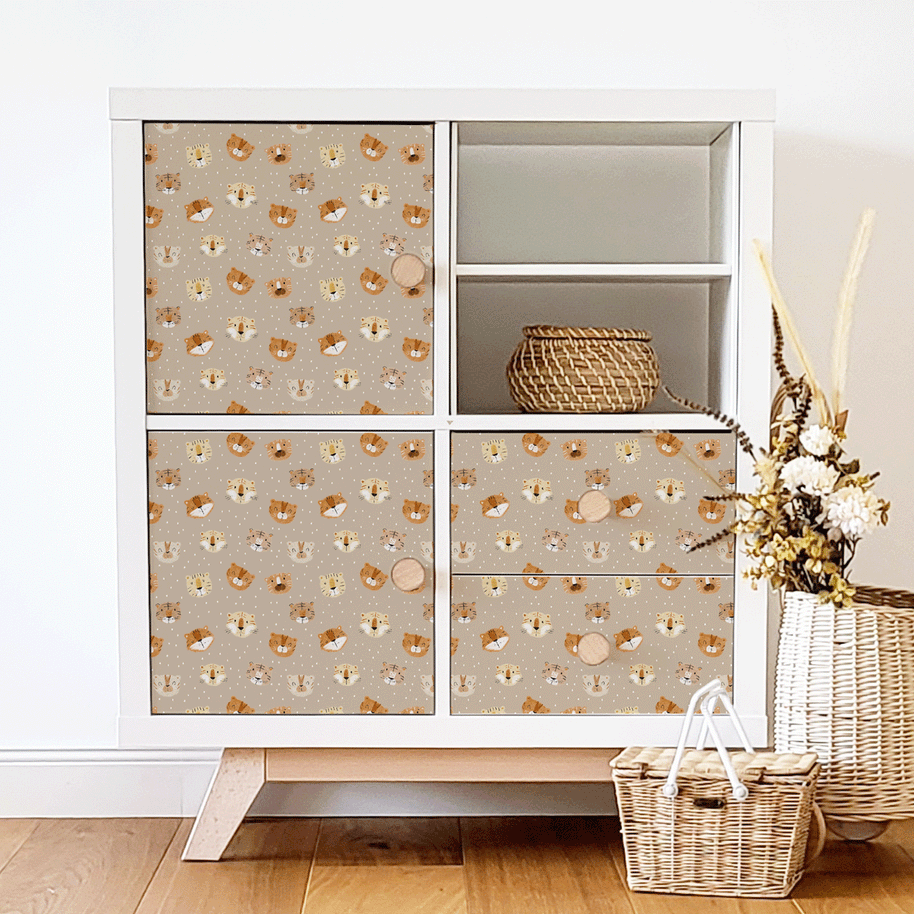 IKEA KALLAX furniture wrap - Tiger Cub Toffee