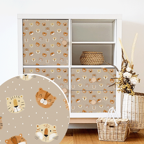 IKEA KALLAX furniture wrap - Tiger Cub Toffee