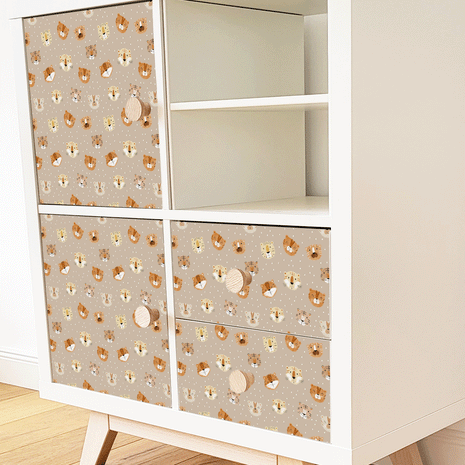 IKEA KALLAX furniture wrap - Tiger Cub Toffee