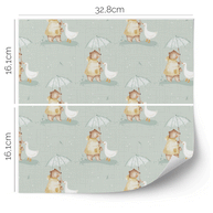 IKEA KALLAX furniture wrap - Umbrella buddies (sage)
