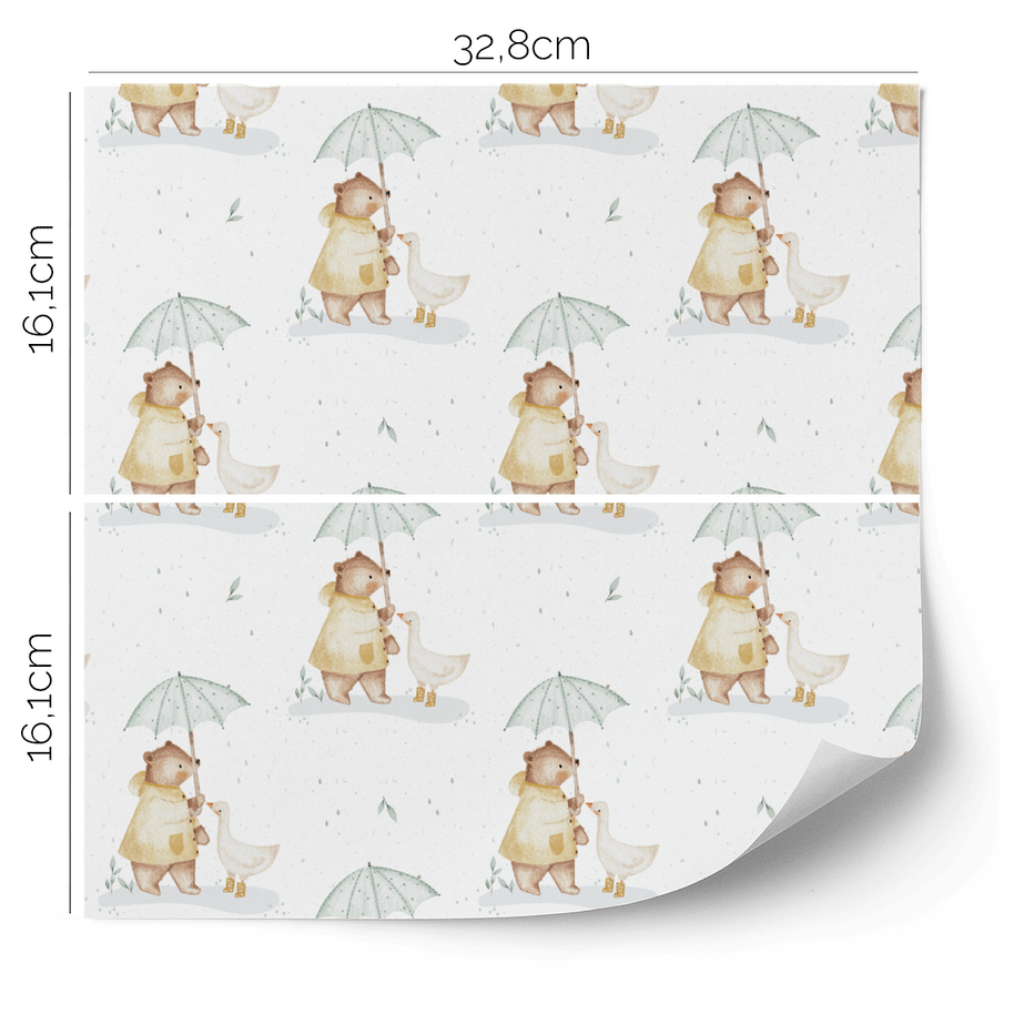 IKEA KALLAX furniture wrap - Umbrella buddies (white)