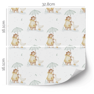 IKEA KALLAX furniture wrap - Umbrella buddies (white)