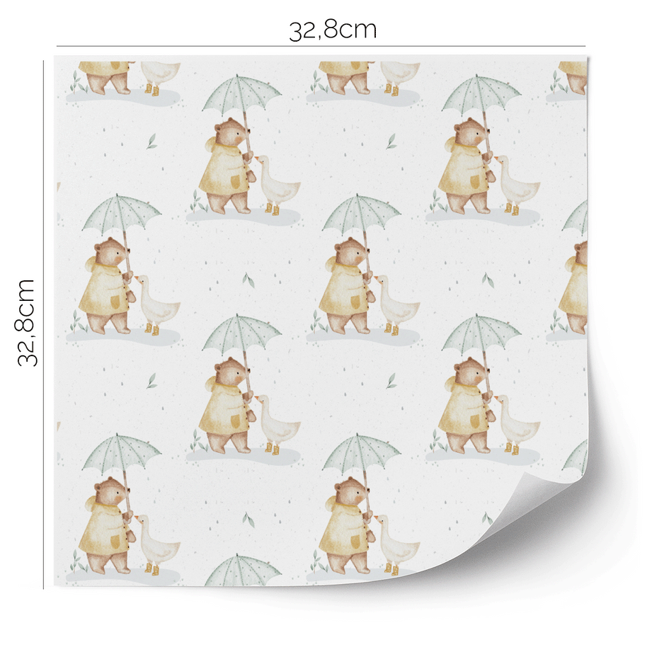 IKEA KALLAX furniture wrap - Umbrella buddies (white)