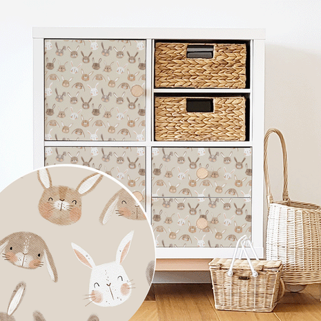 IKEA KALLAX furniture wrap - Bunny Love