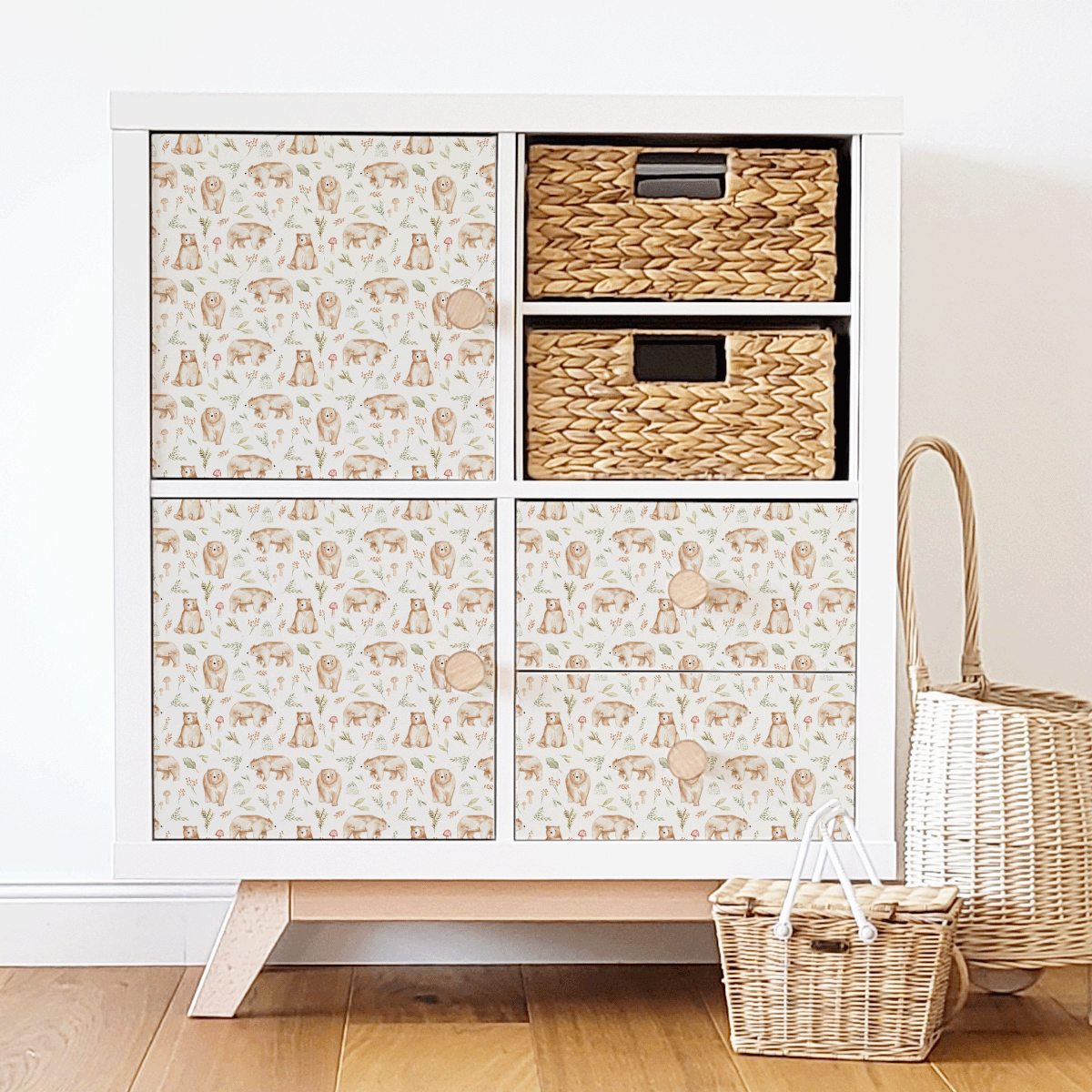 IKEA KALLAX furniture wrap - Woodland bears