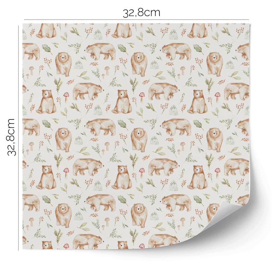 IKEA KALLAX furniture wrap - Woodland bears
