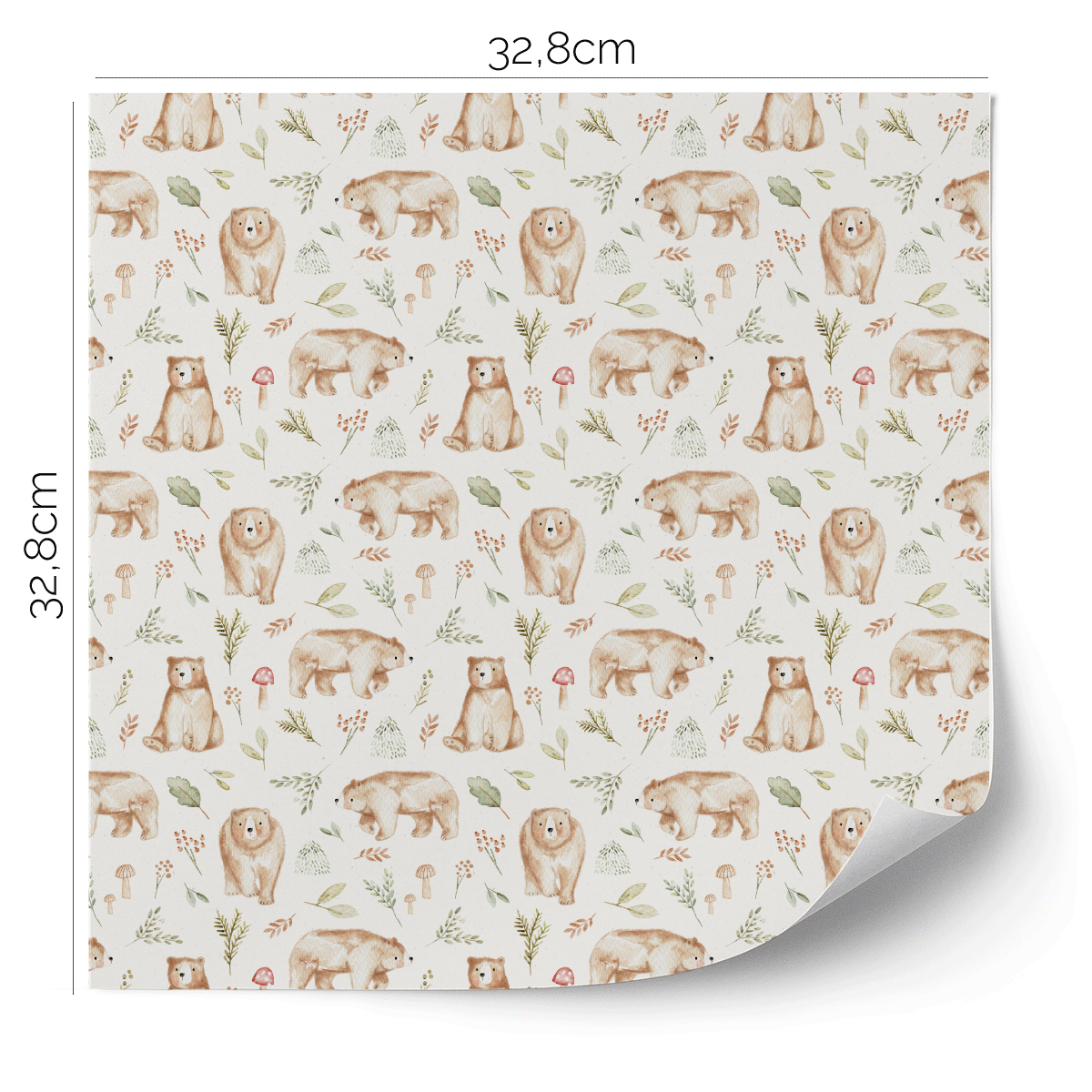 IKEA KALLAX furniture wrap - Woodland bears