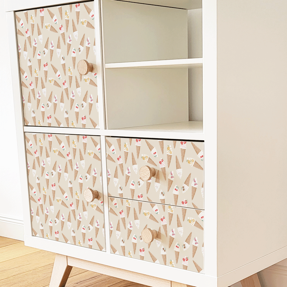 Möbelfolie für IKEA KALLAX - Sonntags Eis