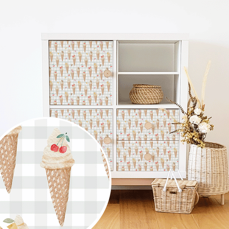 Möbelfolie für IKEA KALLAX - Fruchteis