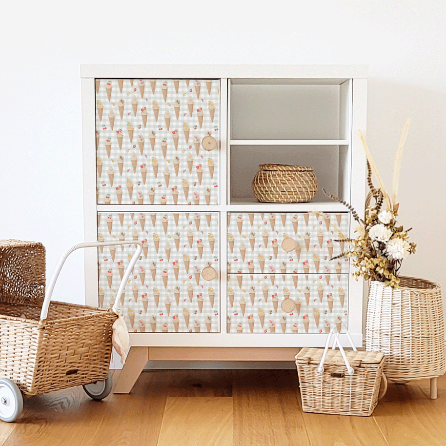 Möbelfolie für IKEA KALLAX - Fruchteis