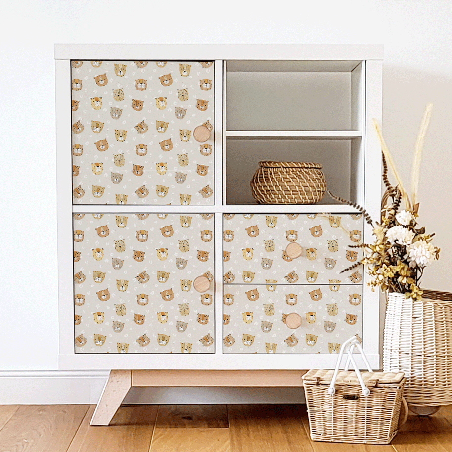 IKEA KALLAX furniture wrap - Little Leopards